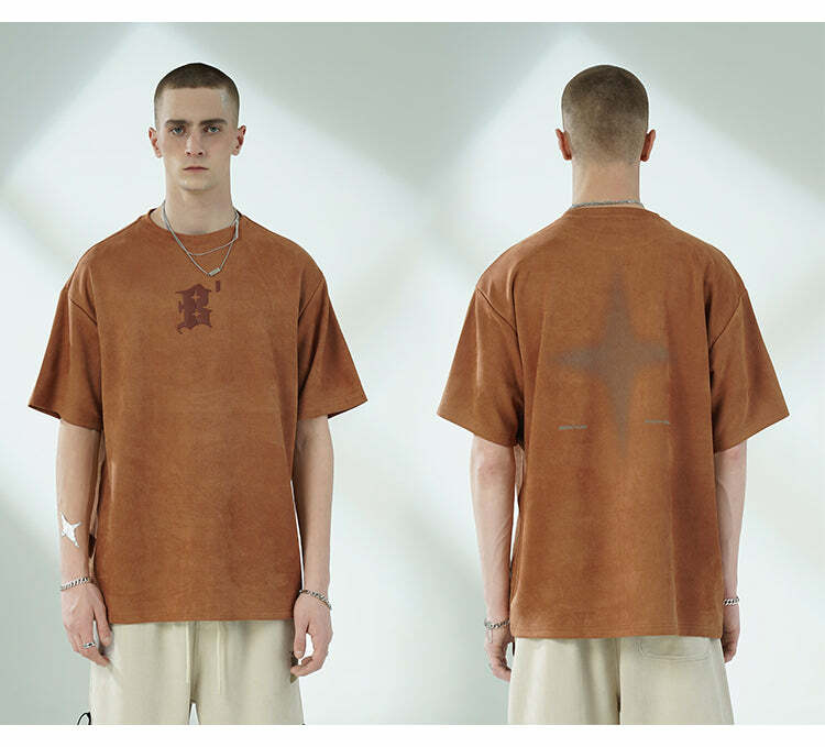 BJHG 3M Reflective Star Spike Tee - Y2K Grunge, 90s Fashion, Retro Style, Y2K Party Out