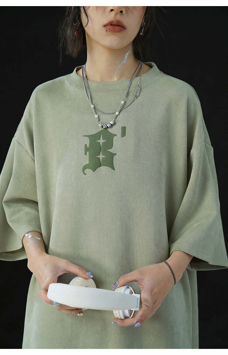 BJHG 3M Reflective Star Spike Tee - Y2K Grunge, 90s Fashion, Retro Summer Outfit
