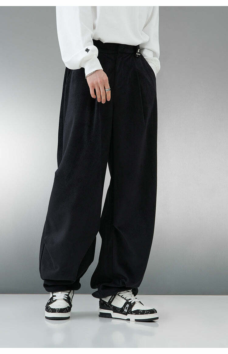 BJHG Baggy Fit Trousers - Y2K Summer, 90s Grunge, Retro Style, Y2K Club & Party Out