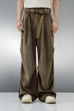 BJHG Baggy Fit Trousers - Y2K Summer, 90s Grunge, Retro Style, Y2K Club & Party Out