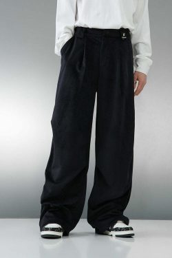 BJHG Baggy Fit Trousers - Y2K Summer, 90s Grunge, Retro Style, Y2K Club & Party Out
