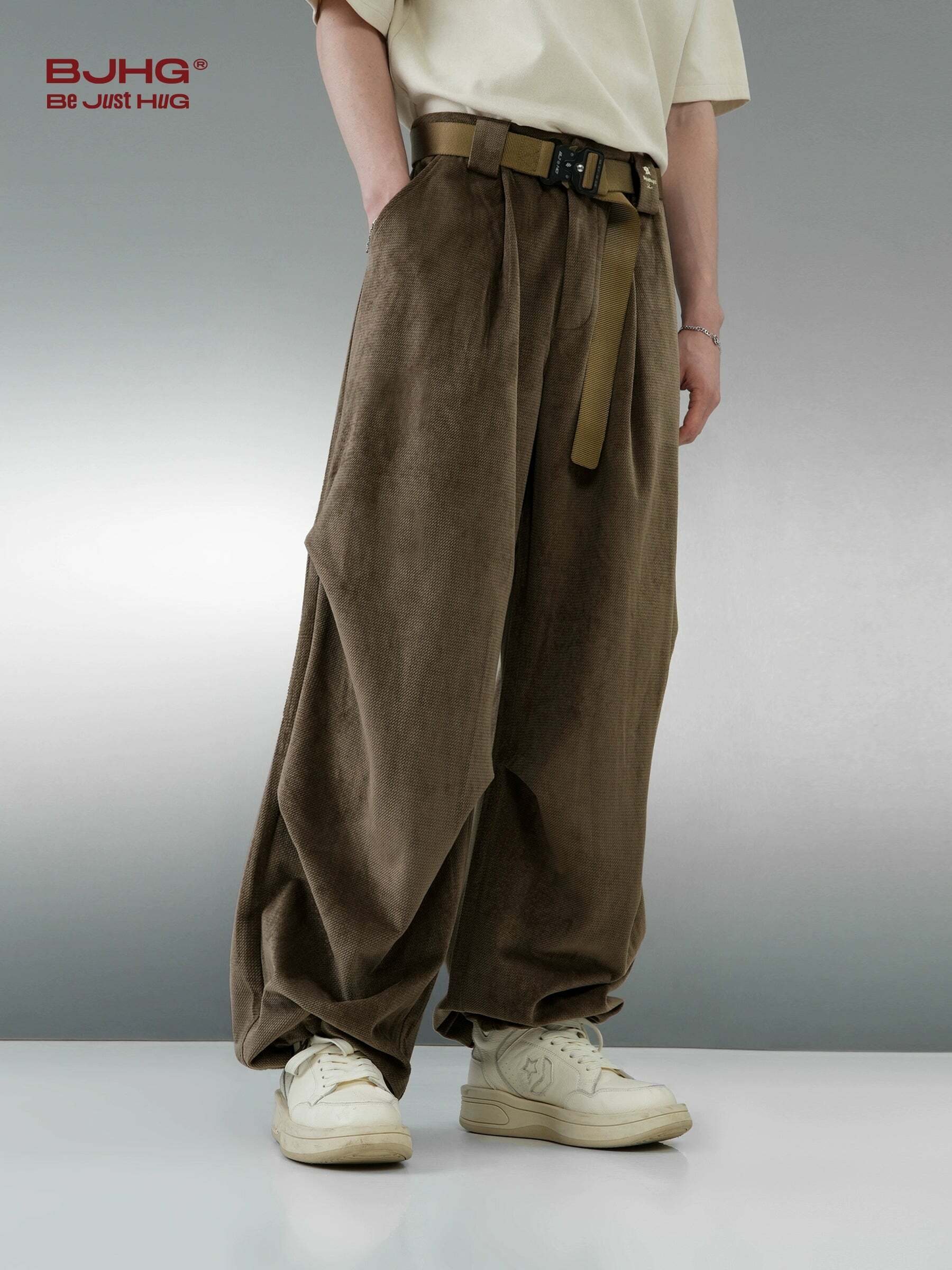 BJHG Baggy Fit Trousers - Y2K Summer, 90s Grunge, Retro Style, Y2K Club & Party Out