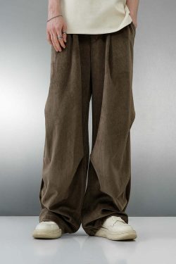 BJHG Baggy Fit Trousers - Y2K Summer, 90s Grunge, Retro Style, Y2K Club & Party Out