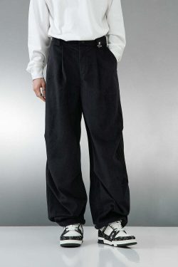 BJHG Baggy Fit Trousers - Y2K Summer, 90s Grunge, Retro Style, Y2K Club & Party Out