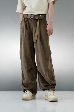BJHG Baggy Fit Trousers - Y2K Summer, 90s Grunge, Retro Style, Y2K Club & Party Out