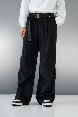 BJHG Baggy Fit Trousers - Y2K Summer, 90s Grunge, Retro Style, Y2K Club & Party Out