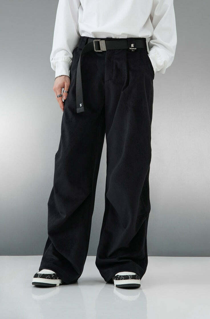 BJHG Baggy Fit Trousers - Y2K Summer, 90s Grunge, Retro Style, Y2K Club & Party Out
