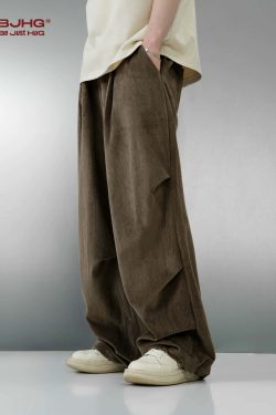 BJHG Baggy Fit Trousers - Y2K Summer, 90s Grunge, Retro Style, Y2K Club & Party Out