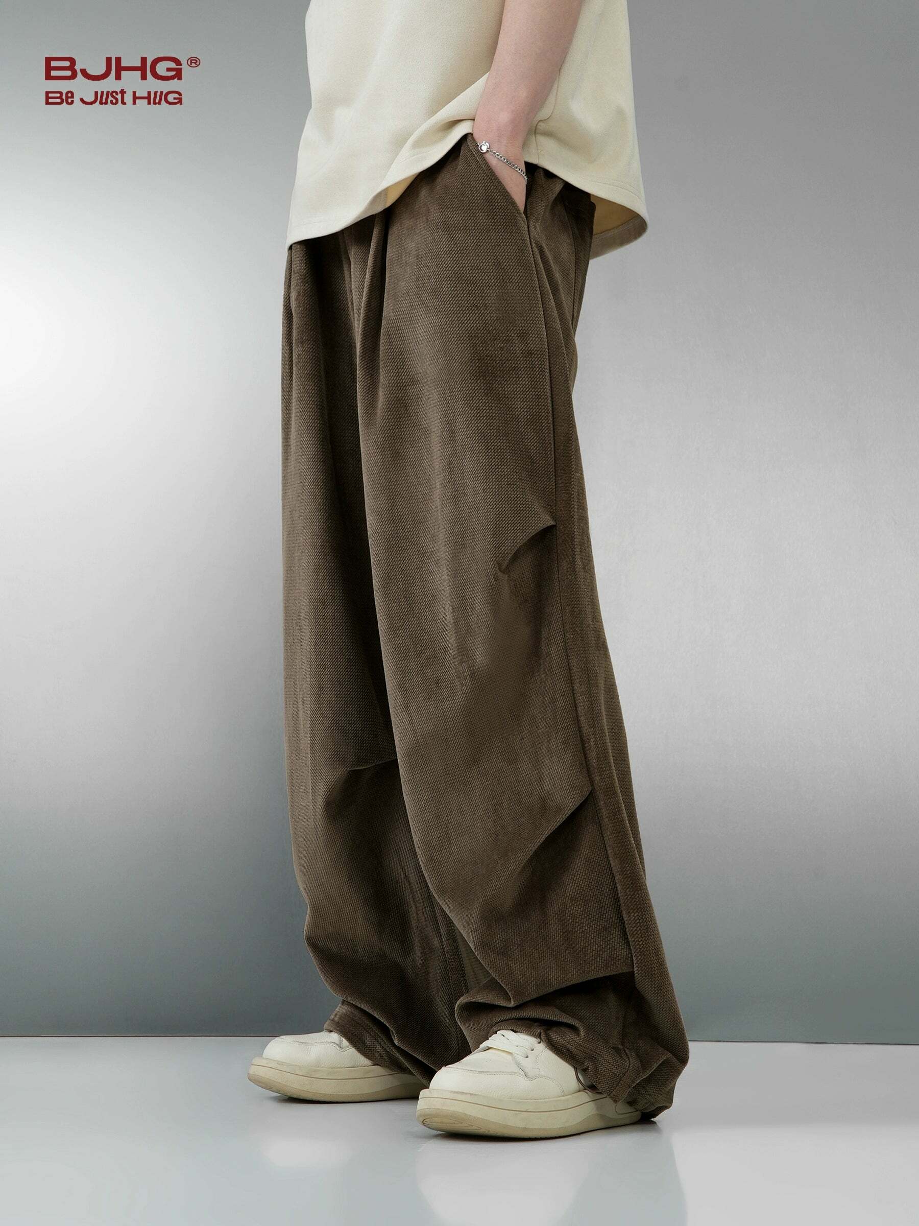 BJHG Baggy Fit Trousers - Y2K Summer, 90s Grunge, Retro Style, Y2K Club & Party Out