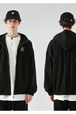 BJHG Classic Hooded Jacket - Y2K Summer, 90s Grunge, Retro Style, Y2K Club & Party Outfits