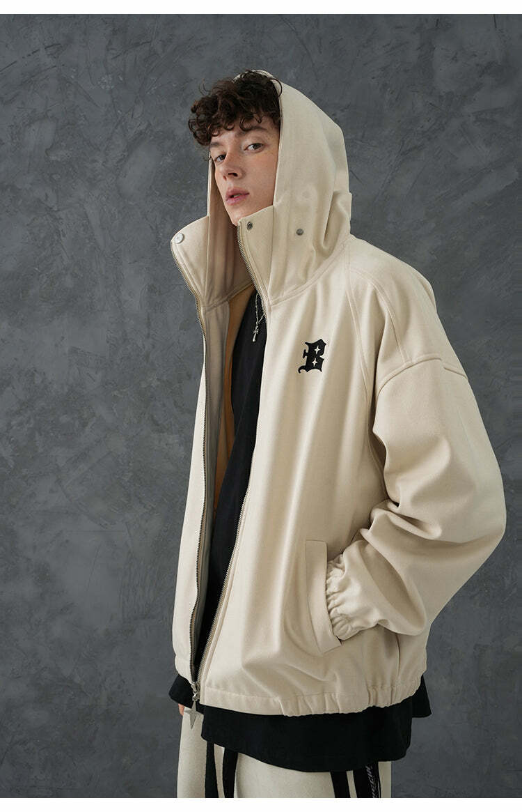 BJHG Classic Hooded Jacket - Y2K Summer, 90s Grunge, Retro Style, Y2K Club & Party Outfits