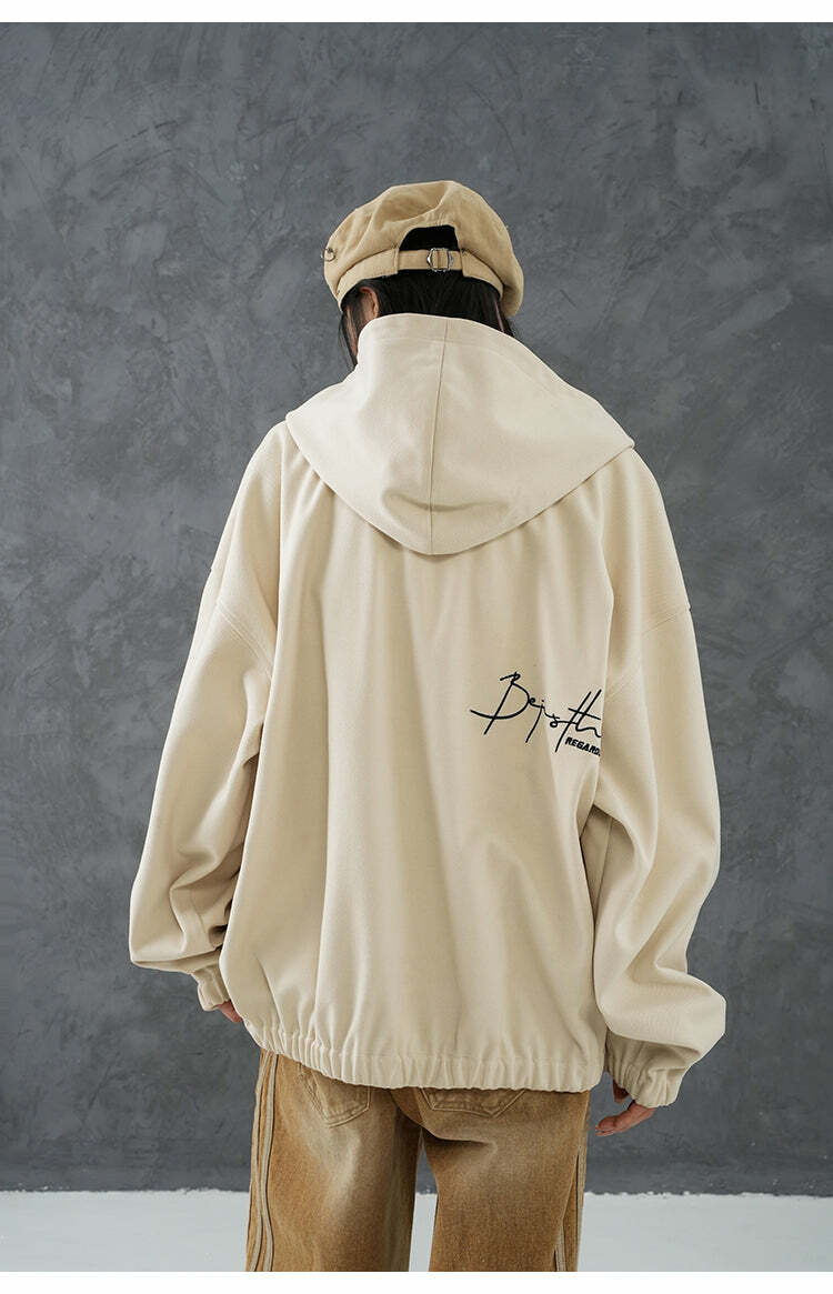 BJHG Classic Hooded Jacket - Y2K Summer, 90s Grunge, Retro Style, Y2K Club & Party Outfits