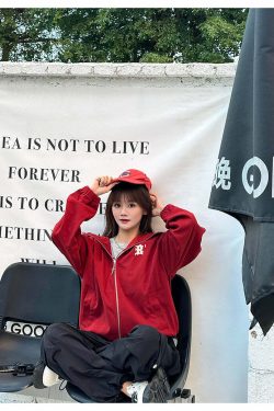 BJHG Classic Hooded Jacket - Y2K Summer, 90s Grunge, Retro Style, Y2K Club & Party Outfits