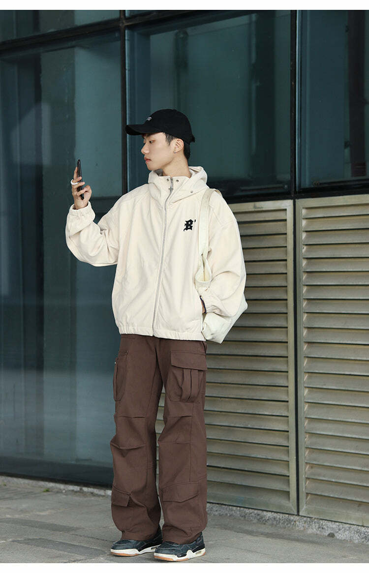 BJHG Classic Hooded Jacket - Y2K Summer, 90s Grunge, Retro Style, Y2K Club & Party Outfits