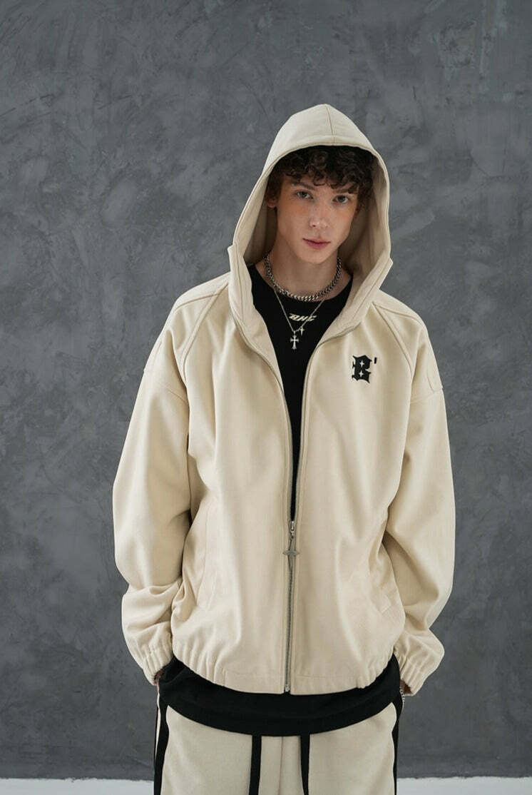 BJHG Classic Hooded Jacket - Y2K Summer, 90s Grunge, Retro Style, Y2K Club & Party Outfits