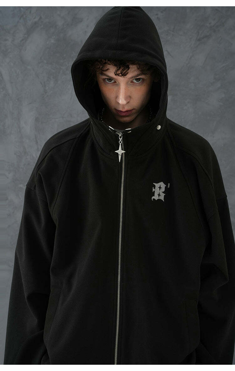 BJHG Classic Hooded Jacket - Y2K Summer, 90s Grunge, Retro Style, Y2K Club & Party Outfits