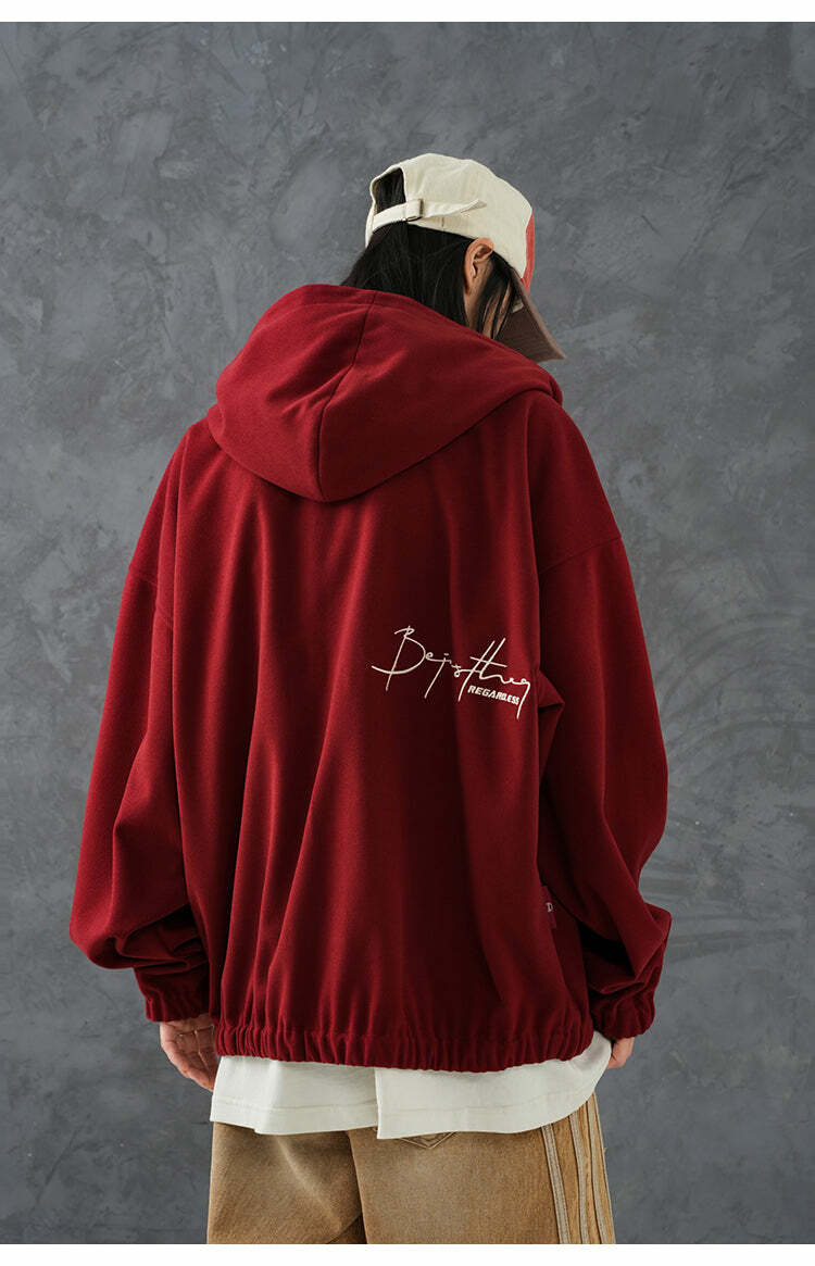 BJHG Classic Hooded Jacket - Y2K Summer, 90s Grunge, Retro Style, Y2K Club & Party Outfits