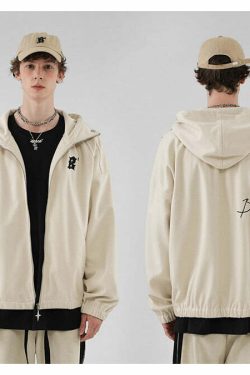 BJHG Classic Hooded Jacket - Y2K Summer, 90s Grunge, Retro Style, Y2K Club & Party Outfits