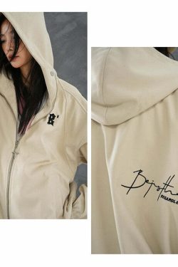BJHG Classic Hooded Jacket - Y2K Summer, 90s Grunge, Retro Style, Y2K Club & Party Outfits