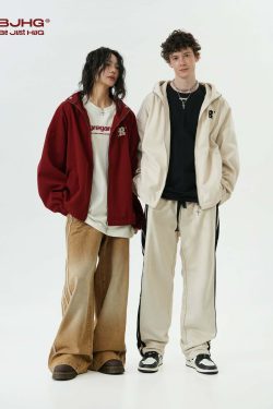 BJHG Classic Hooded Jacket - Y2K Summer, 90s Grunge, Retro Style, Y2K Club & Party Outfits