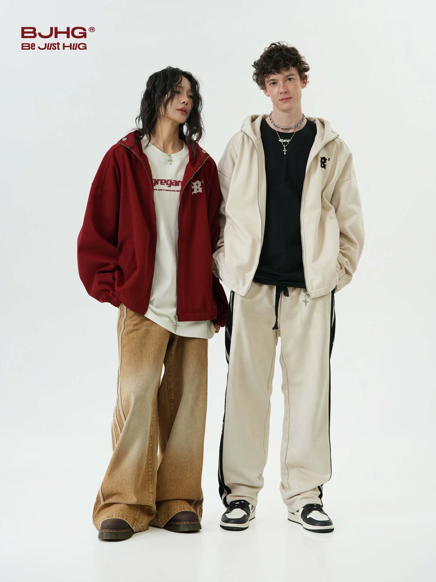 BJHG Classic Hooded Jacket - Y2K Summer, 90s Grunge, Retro Style, Y2K Club & Party Outfits