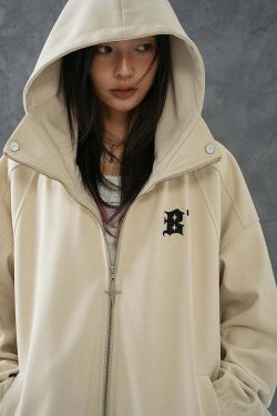 BJHG Classic Hooded Jacket - Y2K Summer, 90s Grunge, Retro Style, Y2K Party & Club Outfits