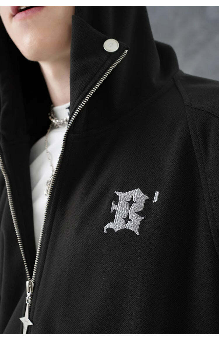 BJHG Classic Hooded Jacket - Y2K Summer, 90s Grunge, Retro Style, Y2K Party & Club Outfits
