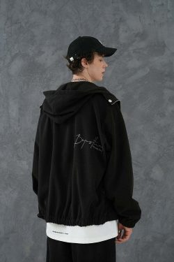 BJHG Classic Hooded Jacket - Y2K Summer, 90s Grunge, Retro Style, Y2K Party & Club Outfits