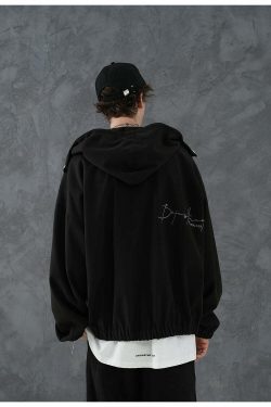 BJHG Classic Hooded Jacket - Y2K Summer, 90s Grunge, Retro Style, Y2K Party & Club Outfits