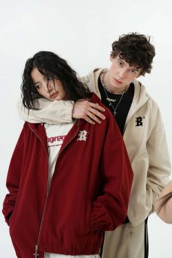 BJHG Classic Hooded Jacket - Y2K Summer, 90s Grunge, Retro Style, Y2K Party & Club Outfits