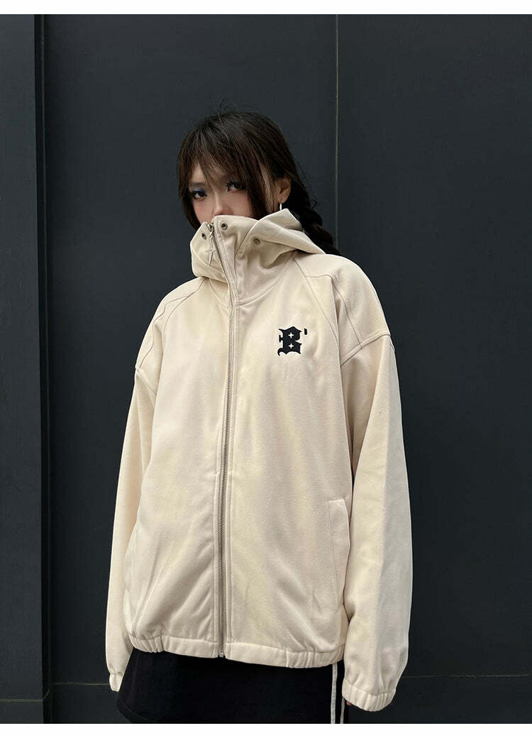 BJHG Classic Hooded Jacket - Y2K Summer, 90s Grunge, Retro Style, Y2K Party & Club Outfits