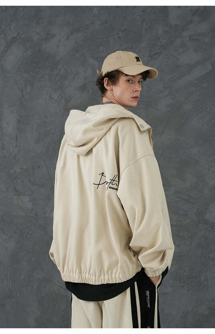 BJHG Classic Hooded Jacket - Y2K Summer, 90s Grunge, Retro Style, Y2K Party & Club Outfits