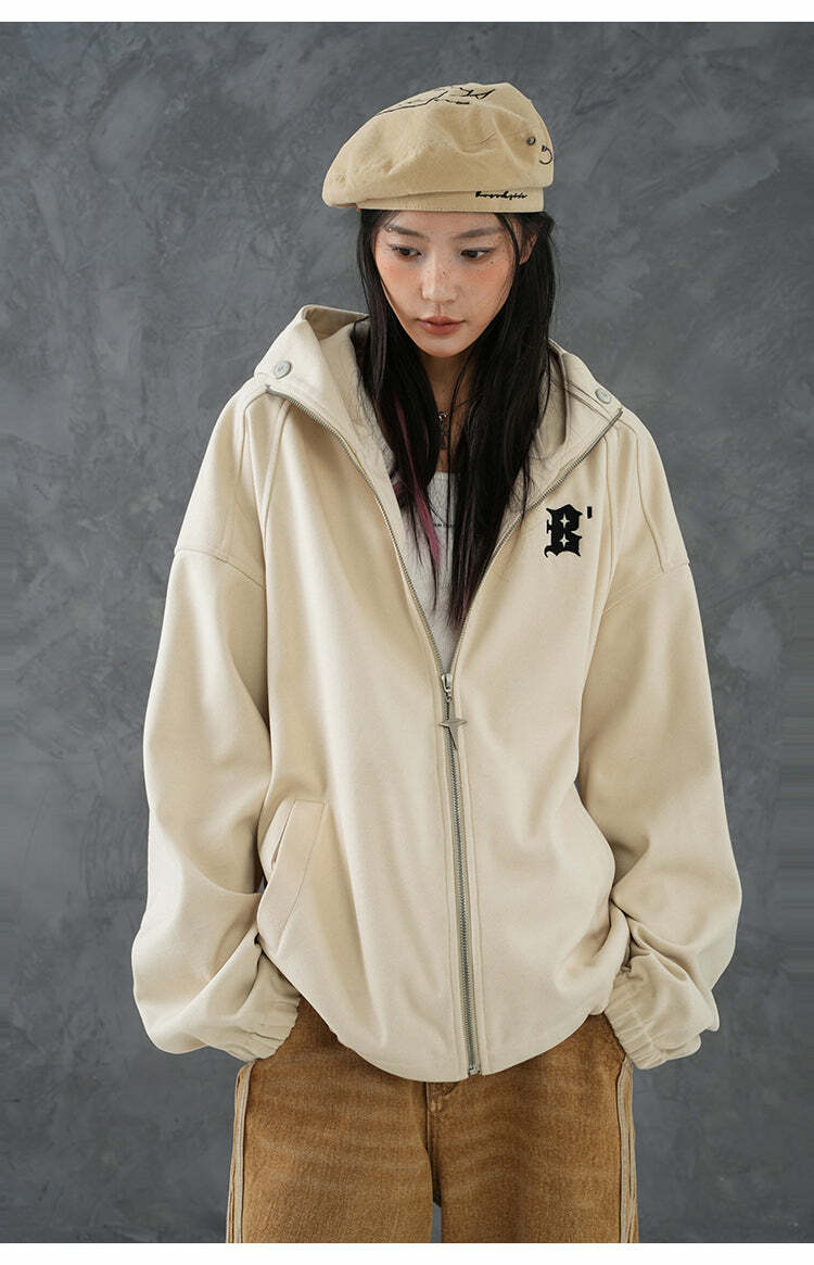 BJHG Classic Hooded Jacket - Y2K Summer, 90s Grunge, Retro Style, Y2K Party & Club Outfits