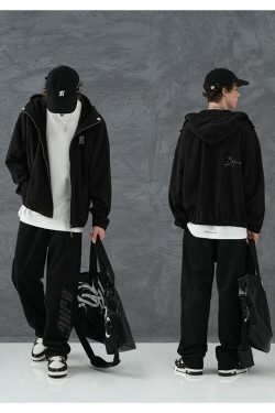 BJHG Classic Hooded Jacket - Y2K Summer, 90s Grunge, Retro Style, Y2K Party & Club Outfits