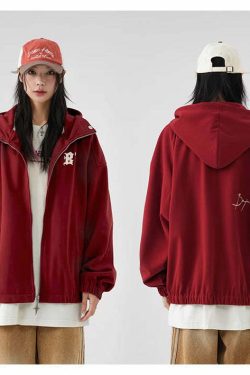 BJHG Classic Hooded Jacket - Y2K Summer, 90s Grunge, Retro Style, Y2K Party & Club Outfits