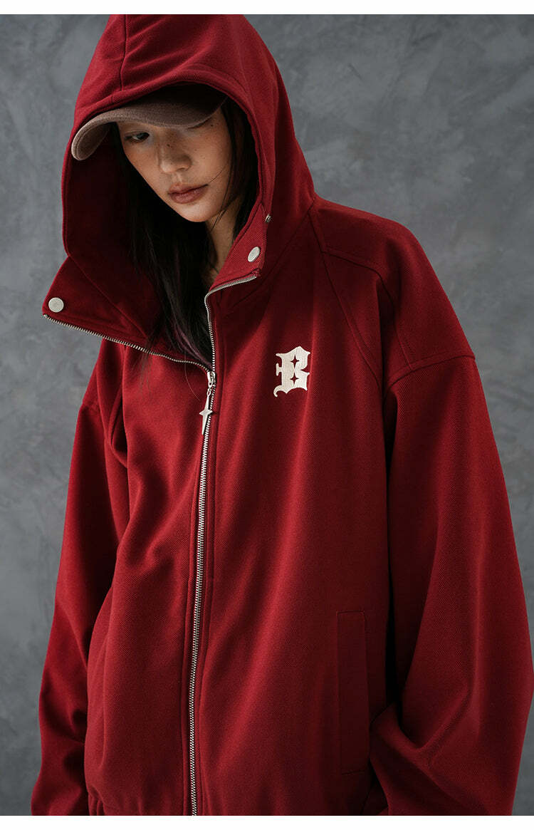 BJHG Classic Hooded Jacket - Y2K Summer, 90s Grunge, Retro Style, Y2K Party & Club Outfits