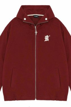 BJHG Classic Hooded Jacket - Y2K Summer, 90s Grunge, Retro Style, Y2K Party & Club Outfits