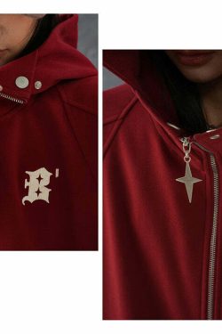 BJHG Classic Hooded Jacket - Y2K Summer, 90s Grunge, Retro Style, Y2K Party & Club Outfits