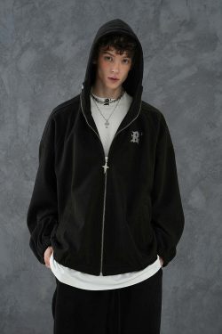BJHG Classic Hooded Jacket - Y2K Summer, 90s Grunge, Retro Style, Y2K Party & Club Outfits