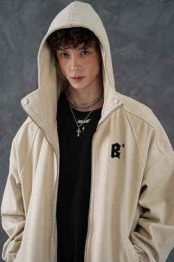 BJHG Classic Hooded Jacket - Y2K Summer, 90s Grunge, Retro Style, Y2K Party & Club Outfits
