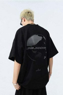 BJHG Core 3M Vintage Washed Tee - Y2K Summer Grunge, 90s Retro, Pastel Goth, Y2K