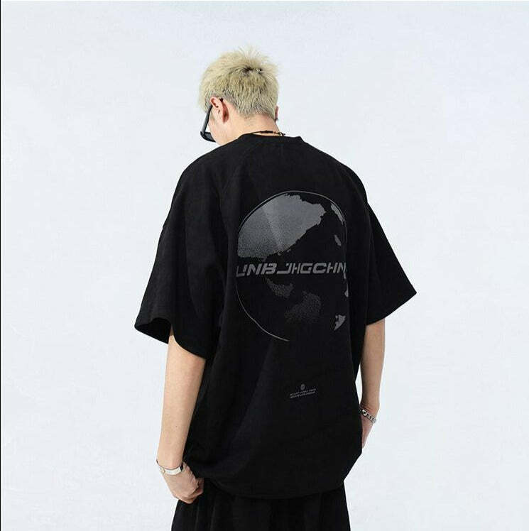 BJHG Core 3M Vintage Washed Tee - Y2K Summer Grunge, 90s Retro, Pastel Goth, Y2K