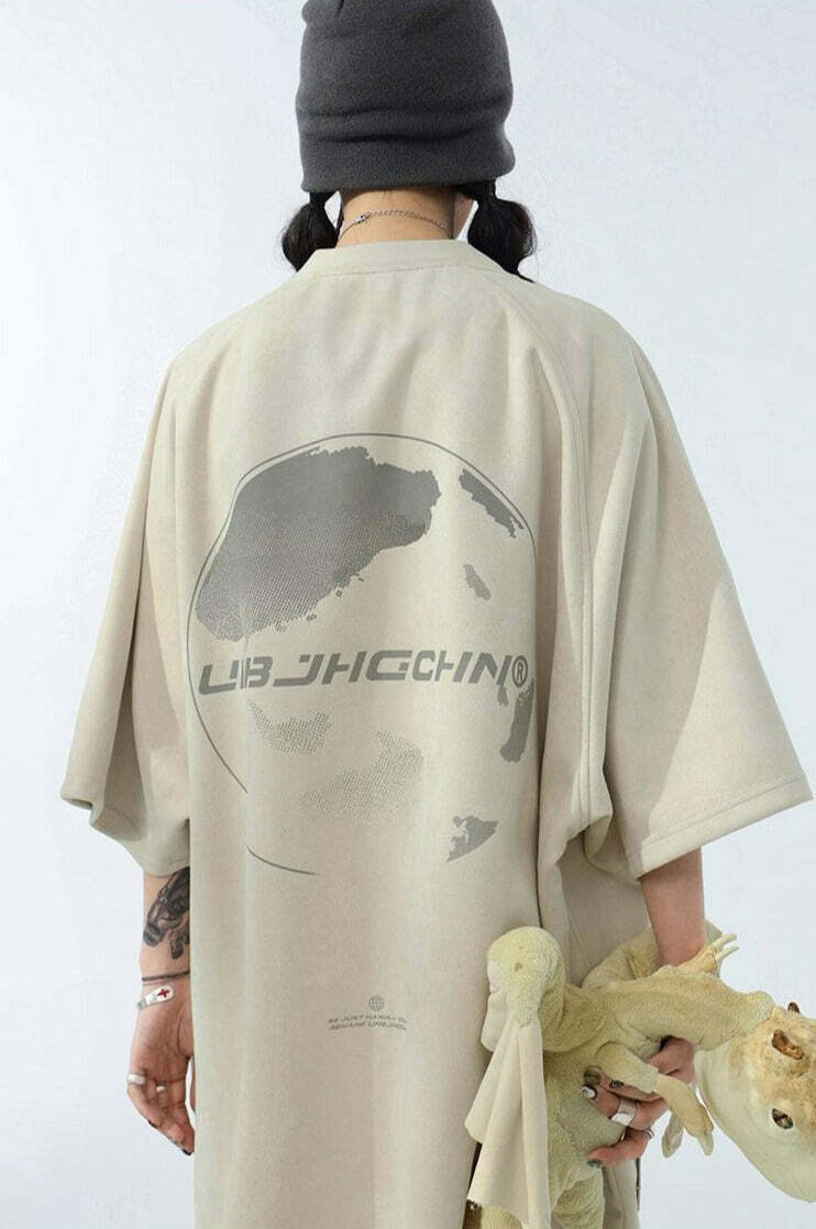 BJHG Core 3M Vintage Washed Tee - Y2K Summer Grunge, 90s Retro, Pastel Goth, Y2K