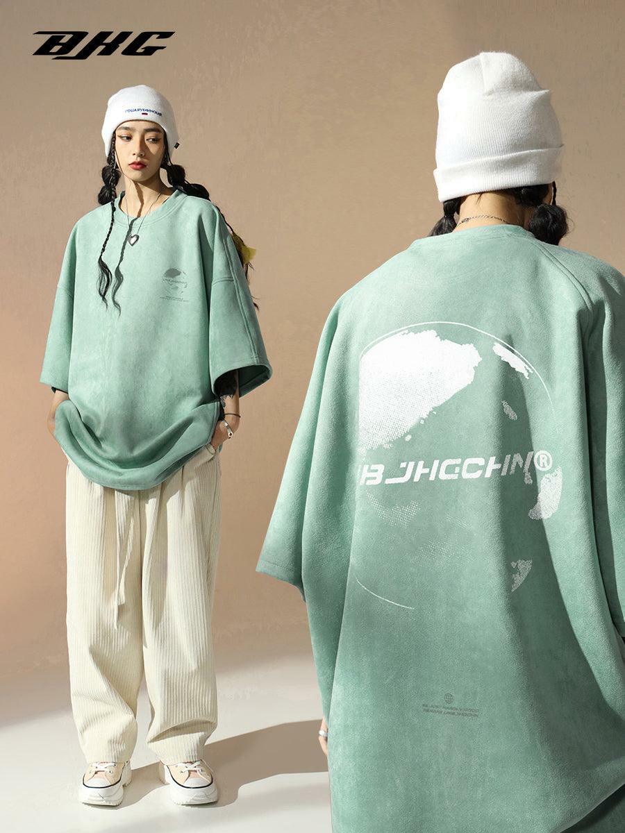 BJHG Core 3M Vintage Washed Tee - Y2K Summer Grunge, 90s Retro, Pastel Goth, Y2K