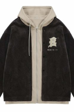 BJHG Double Layered Jacket - Y2K Summer Grunge, 90s Retro, Pastel Goth, Y2K Club & Party Out