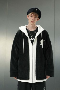 BJHG Double Layered Jacket - Y2K Summer Grunge, 90s Retro, Pastel Goth, Y2K Club & Party Out