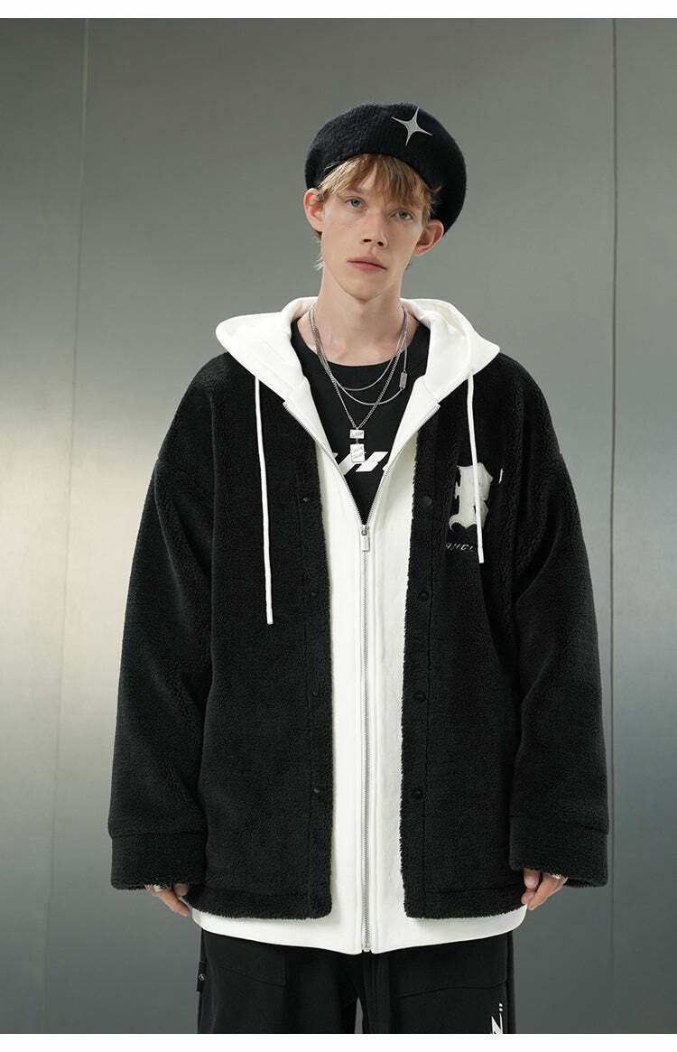BJHG Double Layered Jacket - Y2K Summer Grunge, 90s Retro, Pastel Goth, Y2K Club & Party Out