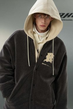 BJHG Double Layered Jacket - Y2K Summer Grunge, 90s Retro, Pastel Goth, Y2K Club & Party Out