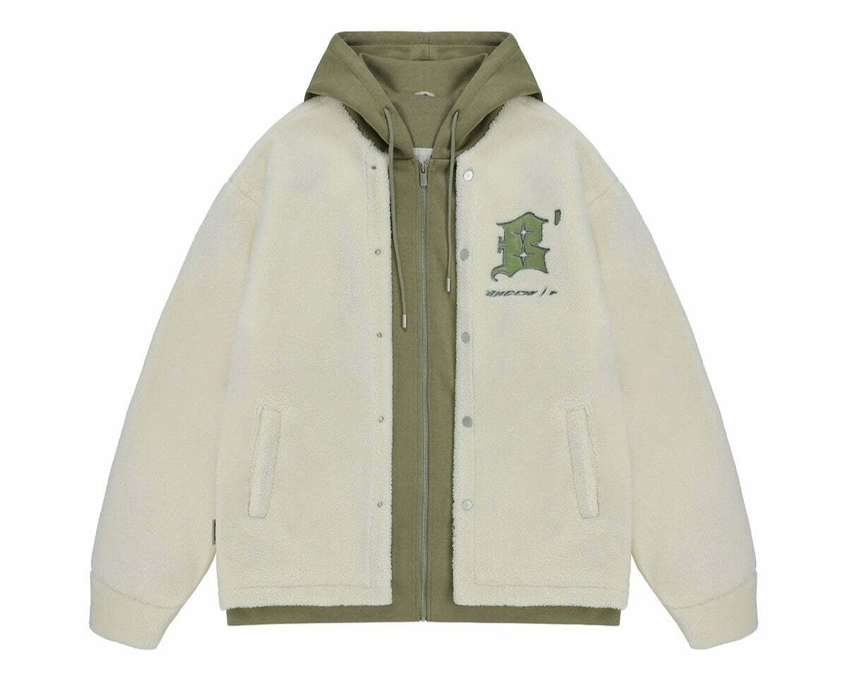 BJHG Double Layered Jacket - Y2K Summer Grunge, 90s Retro, Pastel Goth, Y2K Club & Party Out