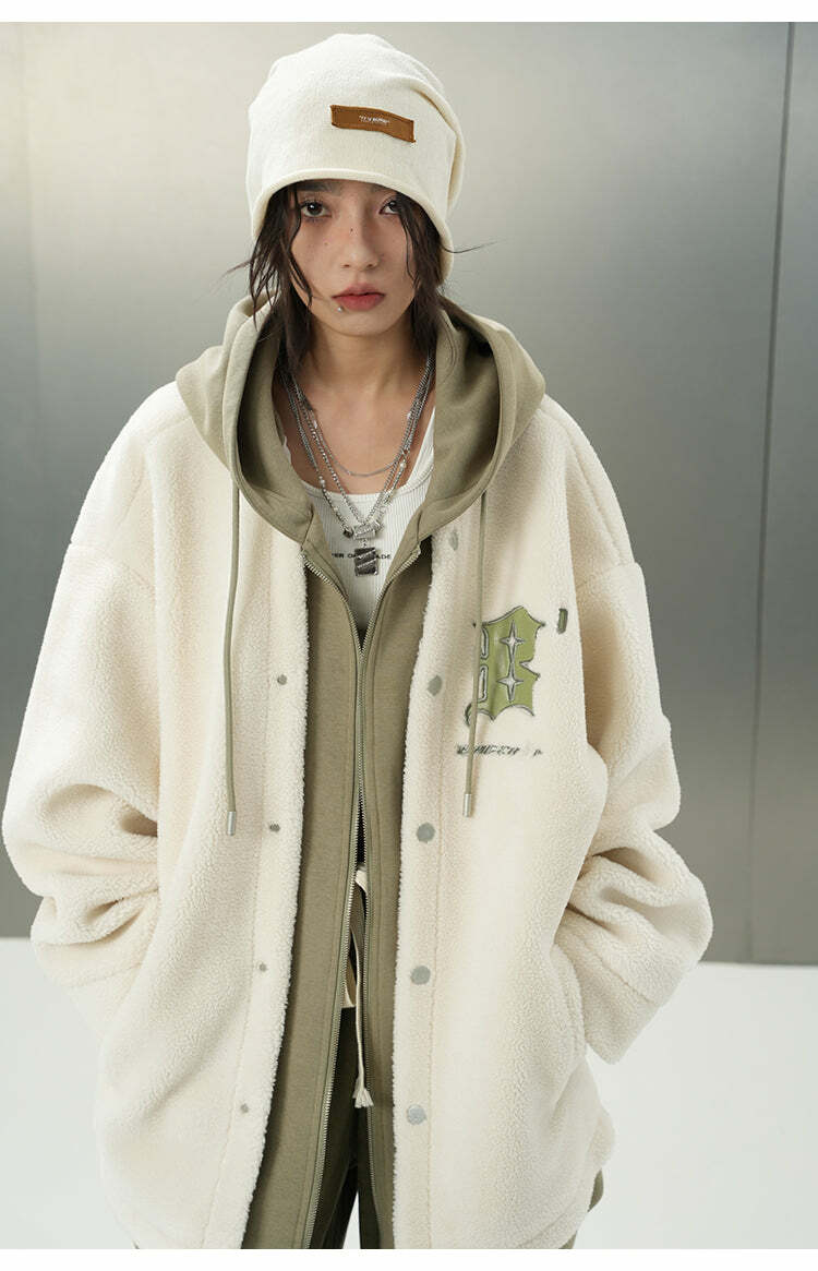BJHG Double Layered Jacket - Y2K Summer Grunge, 90s Retro, Pastel Goth, Y2K Club & Party Out